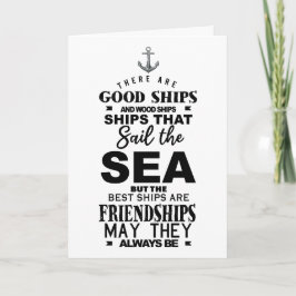 Freundschaft zitieren gute Schiffe besten Jahresta Karte