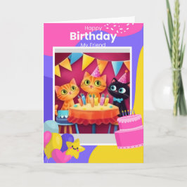 Freundschaft zum Geburtstag Karte