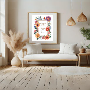 Freundschaft zur schönsten und duftensten Blume Poster