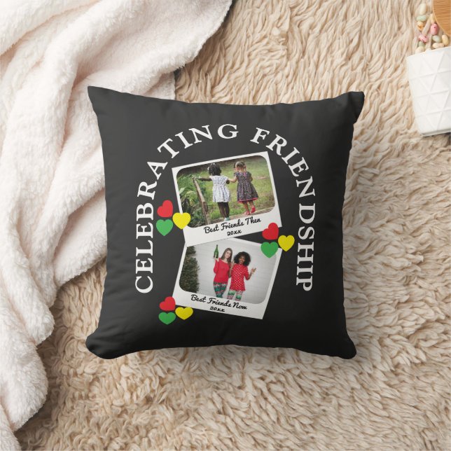 FREUNDSCHAFT - zwei Instant Print Besties Kissen (Decke)