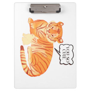 Freundschaft zwischen Tiger und Bunny - Süße Tier  Klemmbrett