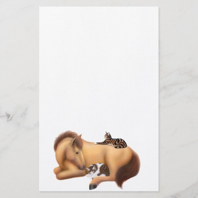 Freundschaften schließen mit Felines Stationery Briefpapier (Vorderseite)