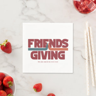 Freundschaftliches High Five Erntedank Party Serviette