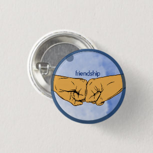 Freundschafts-Faust-Stoß Button