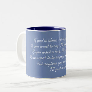 Freundschafts-Gedicht-Tasse Zweifarbige Tasse
