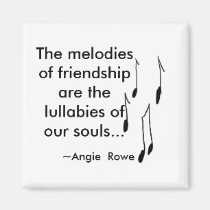 Freundschafts-Magnet mit Zitat Magnet