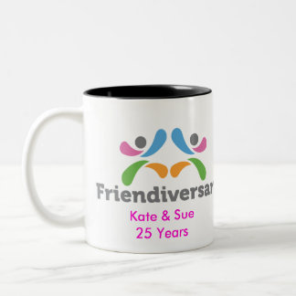 Freundschafts-Tasse Zweifarbige Tasse