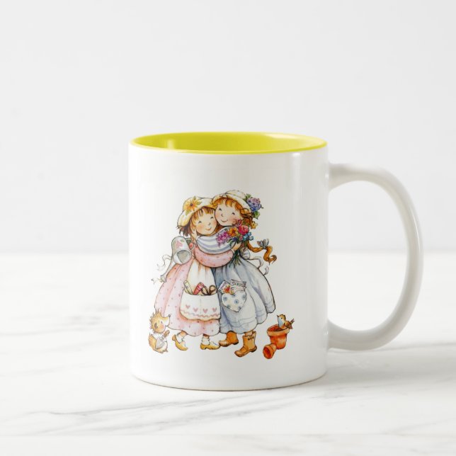 Freundschafts-Tassen Zweifarbige Tasse (Rechts)