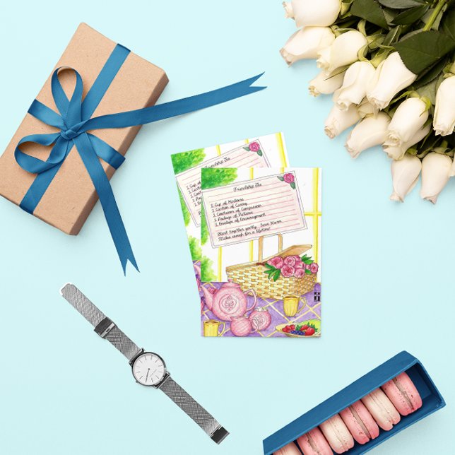 Freundschafts-Tee-Inspirationspostkarte Postkarte (Von Creator hochgeladen)