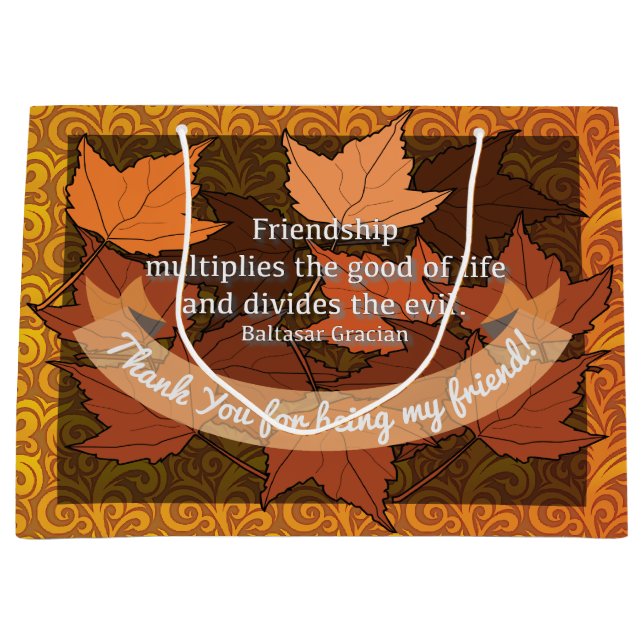 Freundschaftsangebot Große Geschenktüte (Vorderseite)