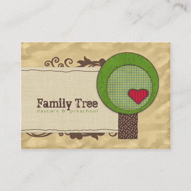 Freundschaftsbaum Chubby Business Cards Visitenkarte (Vorderseite)