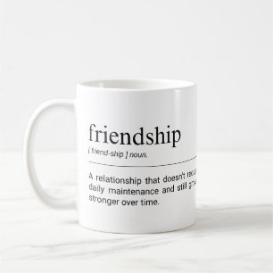 Freundschaftsdefinition Süße beste Freundin Zitat Kaffeetasse