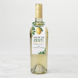 Freundschaftsempfehlung Sie sind der Zest Gefallen Flaschenanhänger