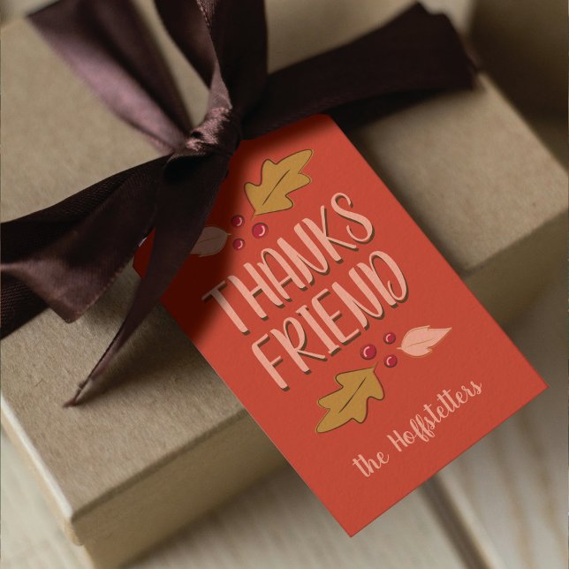 Freundschaftsfest | Red & Gold Geschenkanhänger (Von Creator hochgeladen)