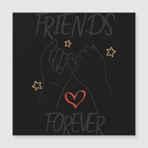 Freundschaftsfreundschaft für immer beste Freunde  Magnetkarte