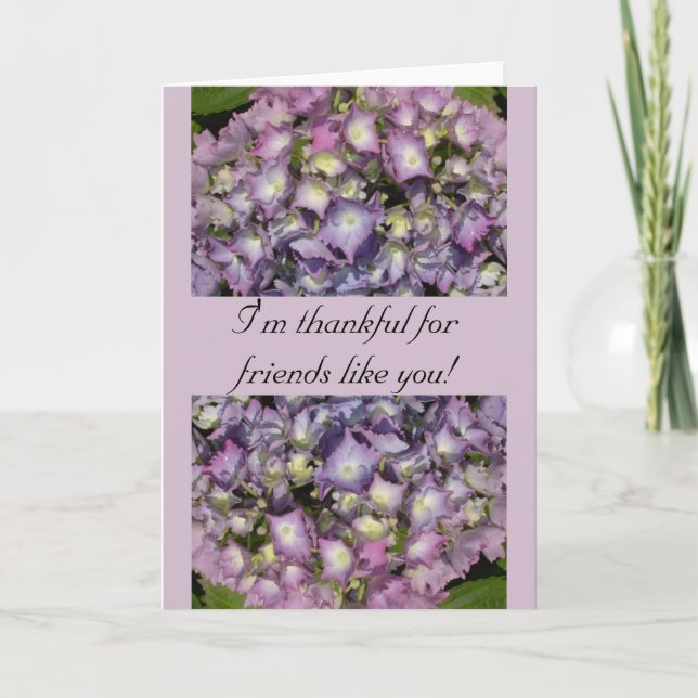 Freundschaftskarte Dankeskarte (Vorderseite)