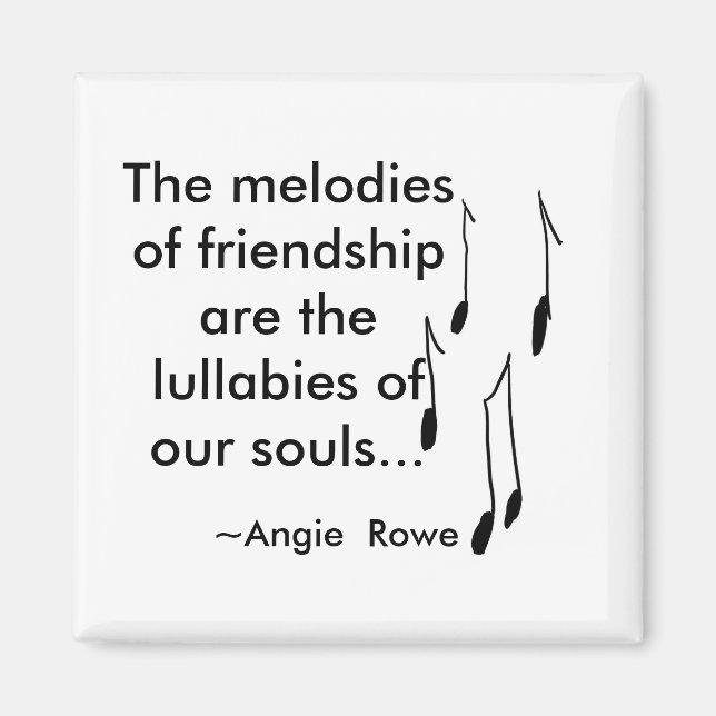 Freundschaftsmagnet mit Angebot Magnet (Vorne)