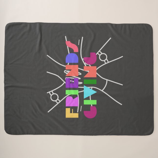 Freundschaftsplatz: Dankbar & zusammengebracht Sherpadecke (Vorderseite (Horizontal))