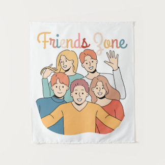 Freundschaftsquadrat Graphic Wandteppich