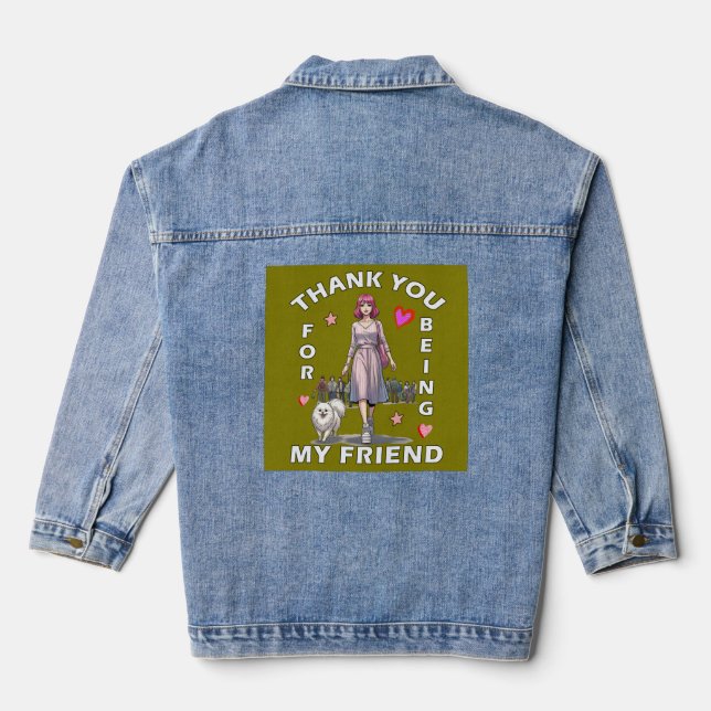 Freundschaftstag Jeansjacke (Rückseite)