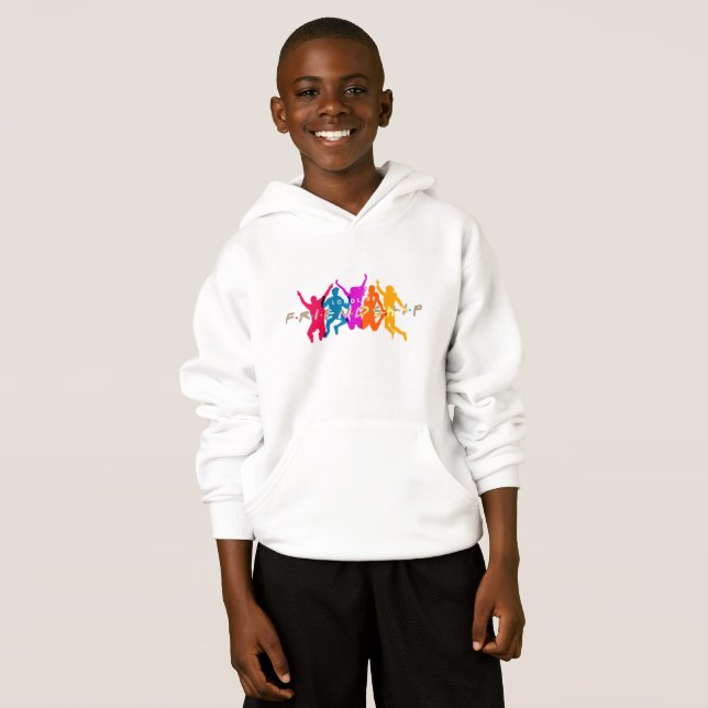 Freundschaftstag | Kids Pullover Hoodie (Vorne ganz)