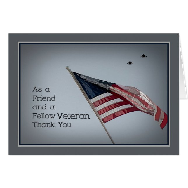 Freundschaftsveteran zum Veteranen-Tag (Vorderseite (Horizontal))