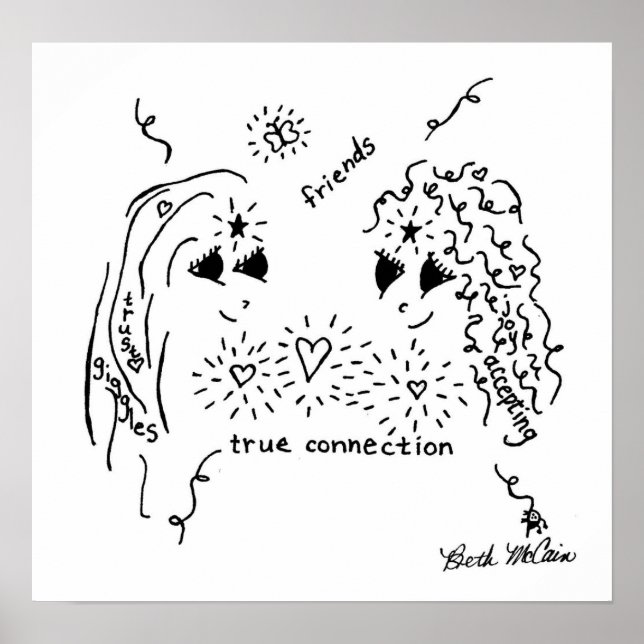 Freundschaftswerbung 'Wahre Verbindung' Poster (Vorne)
