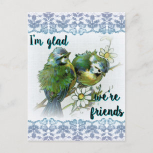 Freut uns, dass wir Freunde sind Postkarte