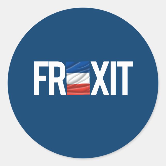 FREXIT — RUNDER AUFKLEBER (Vorderseite)