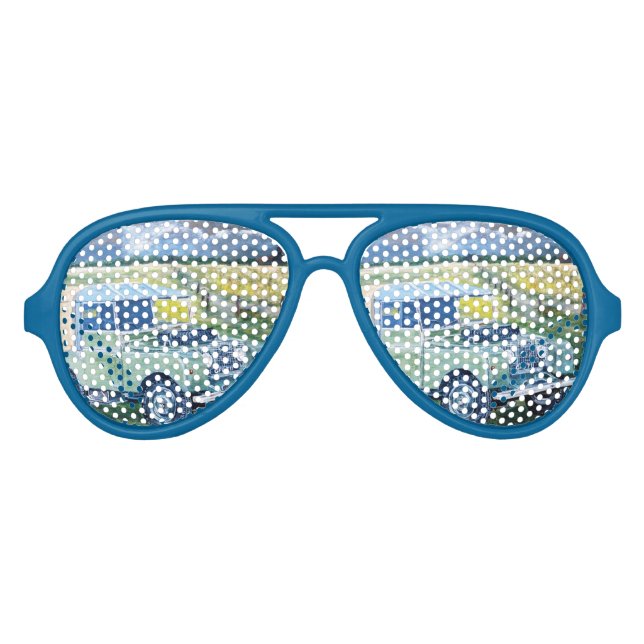 "FREYA" LKW-LKW Land Rover Aviator Brille Partybrille (Vorderseite)
