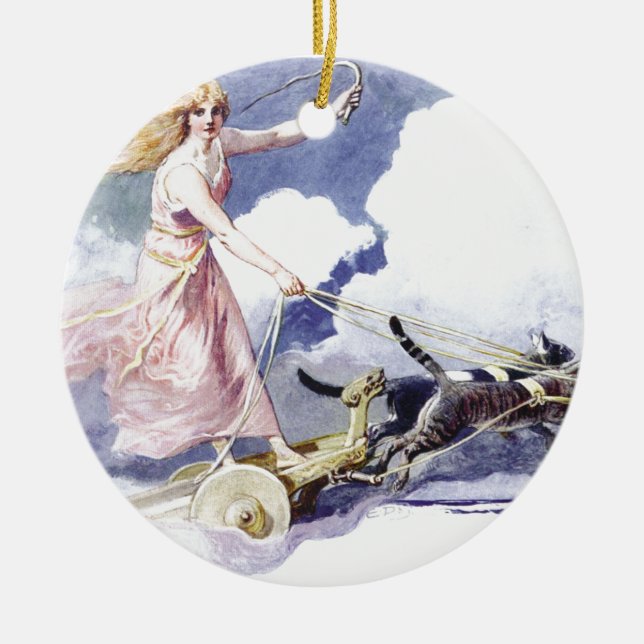 Freyja Keramikornament (Vorne)