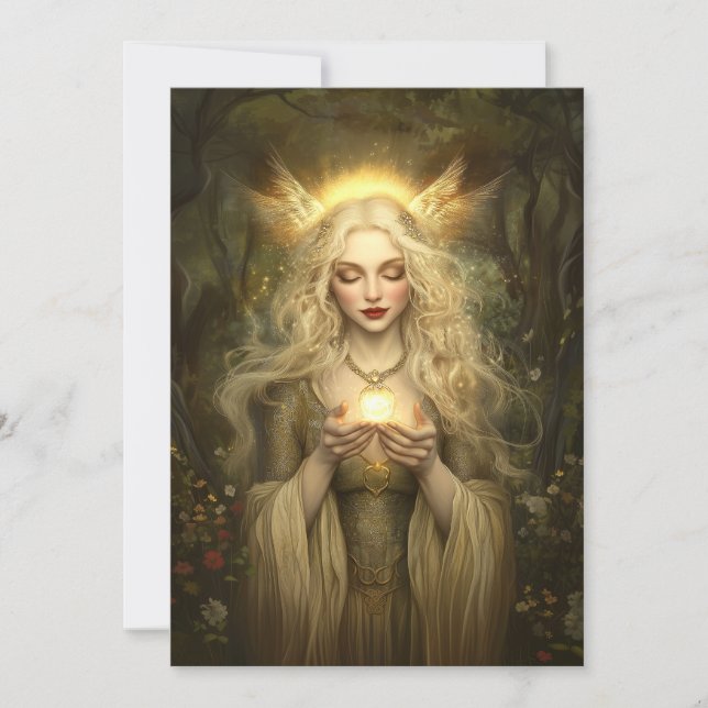 Freyja’s Relationship Guidance Prayer Altar Card Einladung (Vorderseite)