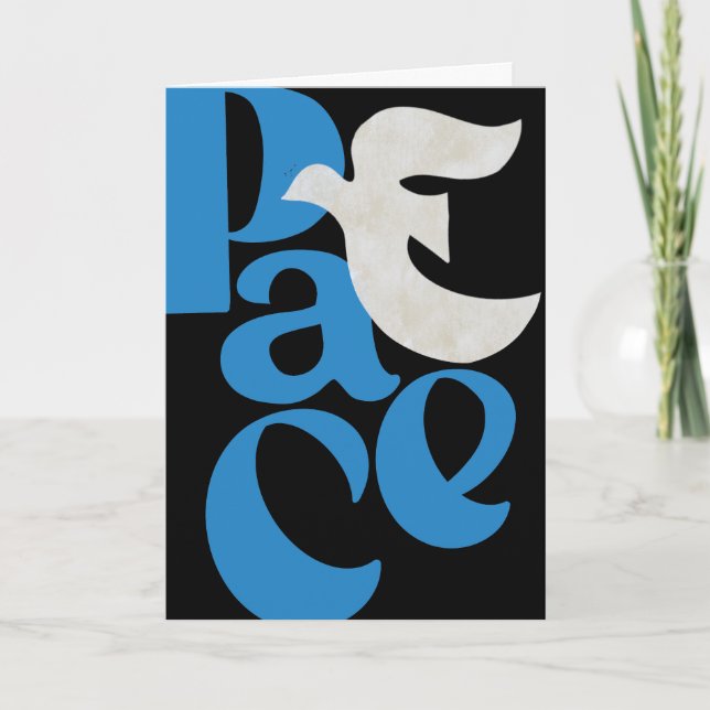 FRIACE Dove Holiday Faltenkarte Karte (Vorderseite)