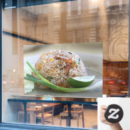 Frice Rice Thai Food Thai Cuisine Food Rice Fensteraufkleber