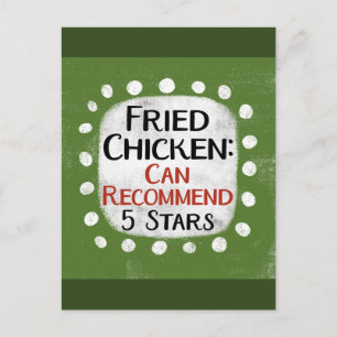 Fricken Chicken Review 5 Sterne Postkarte
