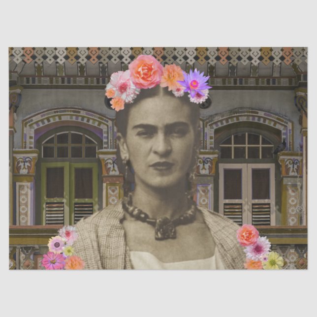 Frida Decoupage Tissue Paper Seidenpapier (Vorderseite)
