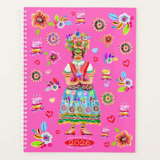 Frida Kahlo Blumen Volkskunst Inspiration Planer