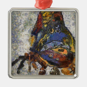 Frida Kahlo Butterfly Monet Inspiriert Silbernes Ornament