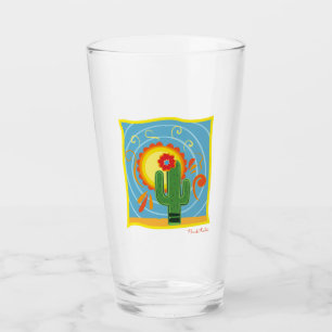 Frida Kahlo Cactus Graphic Glas