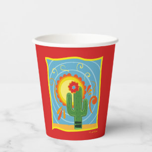 Frida Kahlo Cactus Graphic Pappbecher