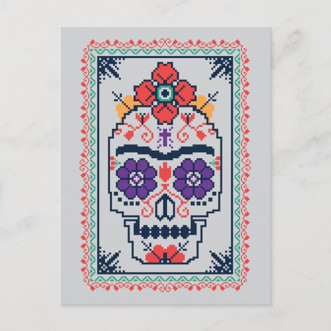 Frida Kahlo | Calavera Postkarte (Vorderseite)