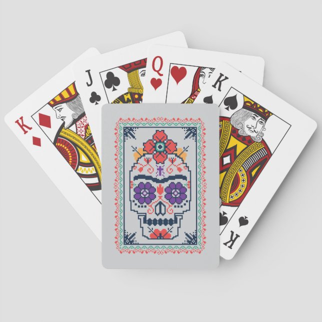 Frida Kahlo | Calavera Spielkarten (Rückseite)