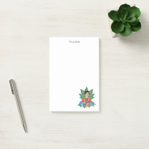 Frida Kahlo Colorful Floral Graphic Post-it Klebezettel