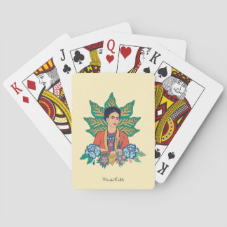 Frida Kahlo Colorful Floral Graphic Spielkarten