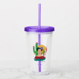 Frida Kahlo Desert Graphic Acryltrinkbecher