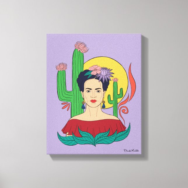Frida Kahlo Desert Graphic Leinwanddruck (Vorderseite)