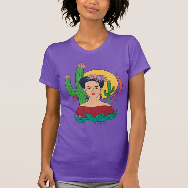 Frida Kahlo Desert Graphic T-Shirt (Vorderseite)