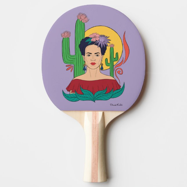 Frida Kahlo Desert Graphic Tischtennis Schläger (Vorderseite)