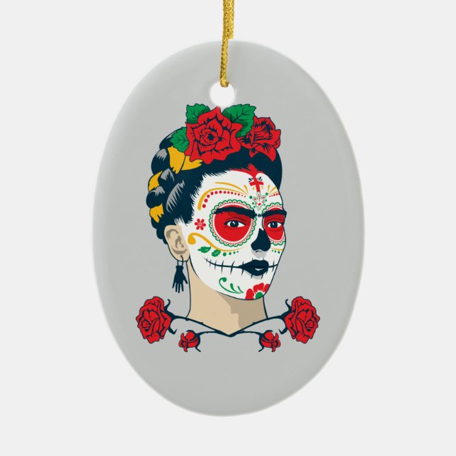 Frida Kahlo | El Día de Los Muertos Keramikornament (Vorne)