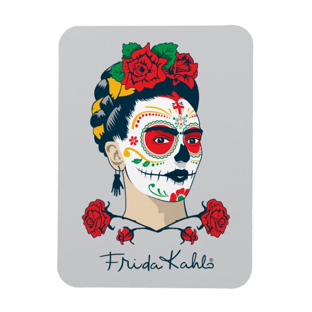 Frida Kahlo El Día de los Muertos Magnet (Vertikal)